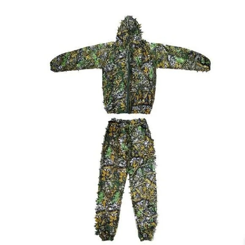 Камуфляжный костюм Ghillie CS-листья из нейлона для охоты и пейнтбола m L1