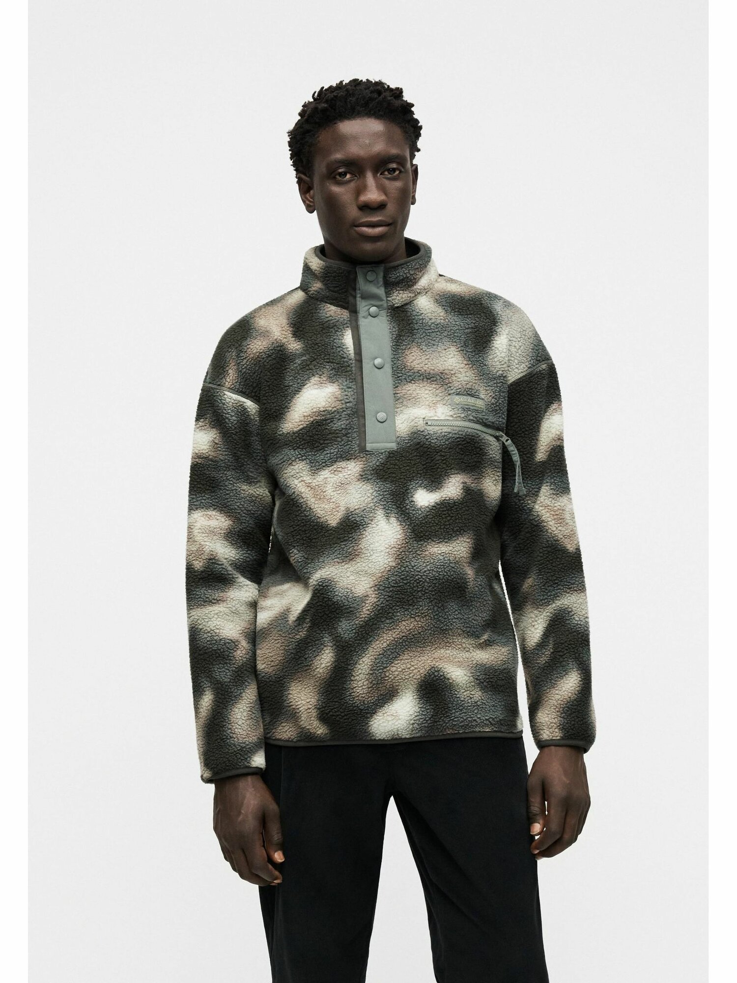 Джемпер Columbia HELVETIA PRINTED HALF SNAP Fleece jumper, зелёный, M