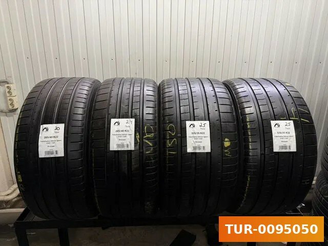 Комплект (4 шт) летних БУ шин Yokohama Advan Sport V107 285/40 R22 10% износ 8312777218