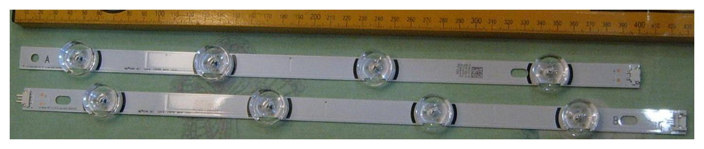 Подсветка LED 825мм 8линз 2 планки Светодиодная планка для подсветки ЖК панелей 6916L-1956E+6916L-1957E (825мм, 8 линз)
