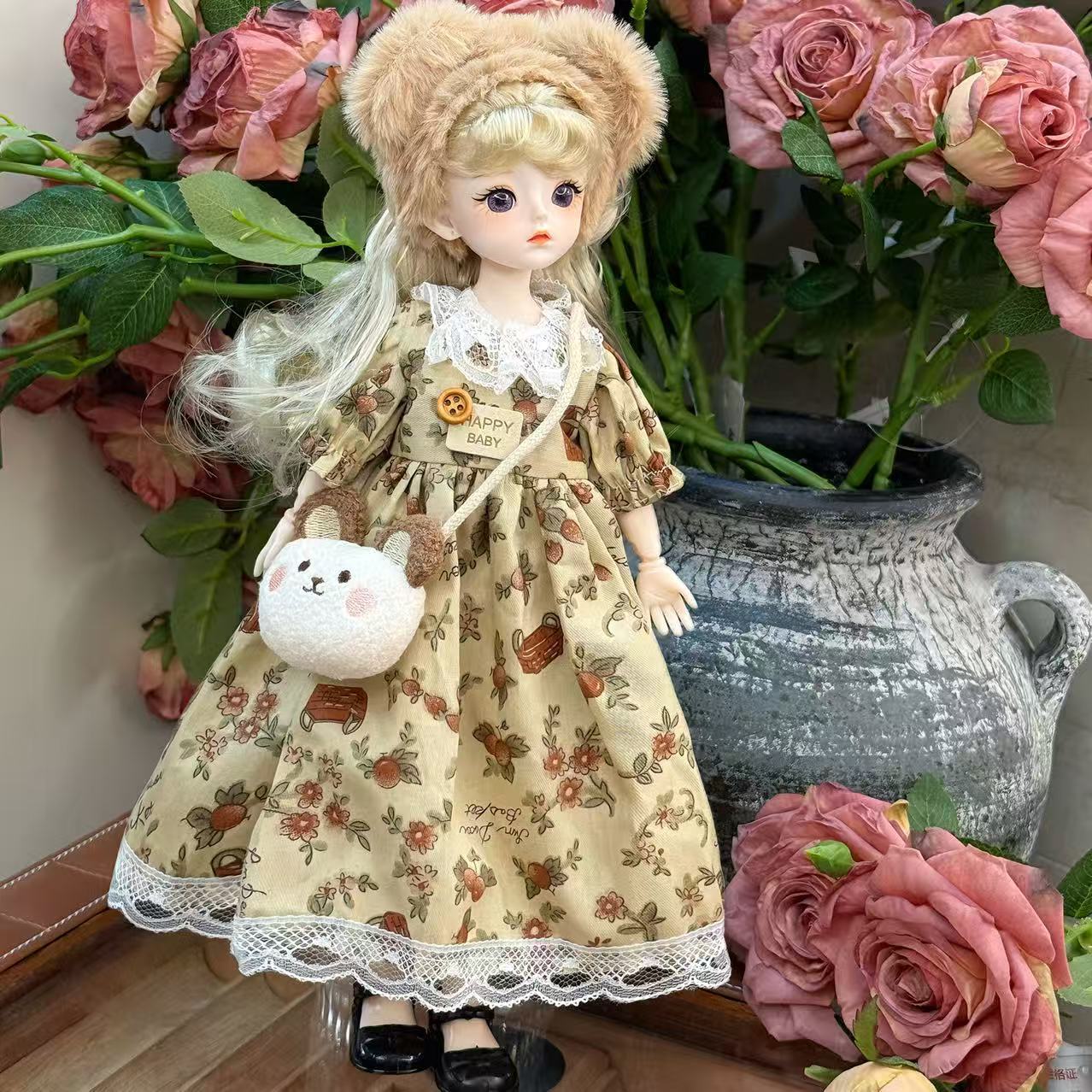Комплект платья «Шоколадный медвежонок» для куклы BJD 12 дюймов (30 см) без тела