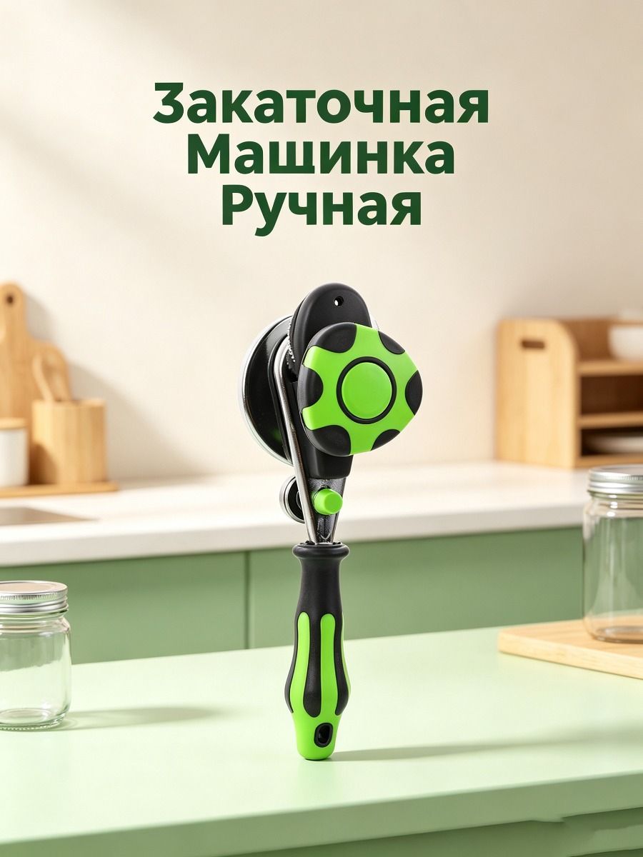 Закаточная Машинка Ручная: Из Железа, Легко Очищается, Кухонный Аксессуар Для Консервации