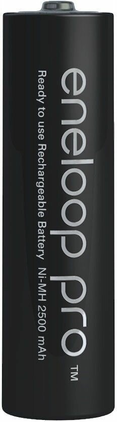 Аккумулятор PANASONIC Eneloop Pro AA 2500 4BP (BK-3HCDEC4BE) с кейсом — фото 1