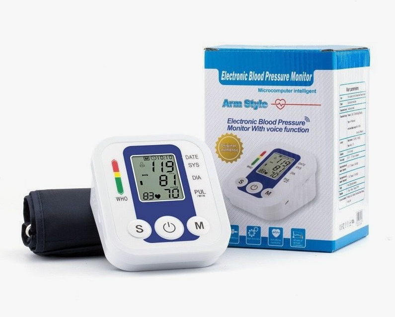 Тонометр электронный для измерения давления манжета 16-32см USB/батарейки