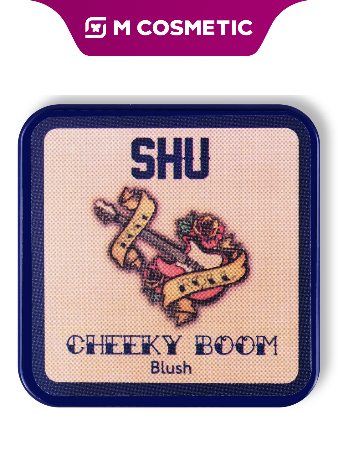 Компактные румяна SHU "Cheeky Boom", 3 г, №36, темные розовые