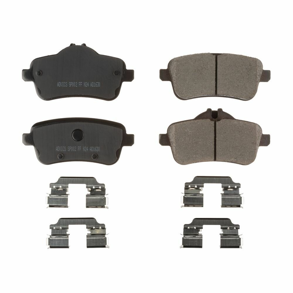 Колодки тормозные дисковые керамика задние, oem A0074208620 арт AD1630