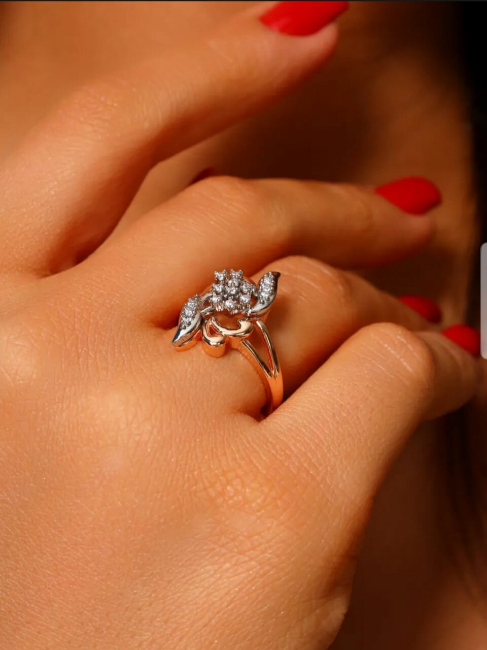 Комплект бижутерии: кольцо, серьги, аметист, размер кольца 19, серебристый — фото 1