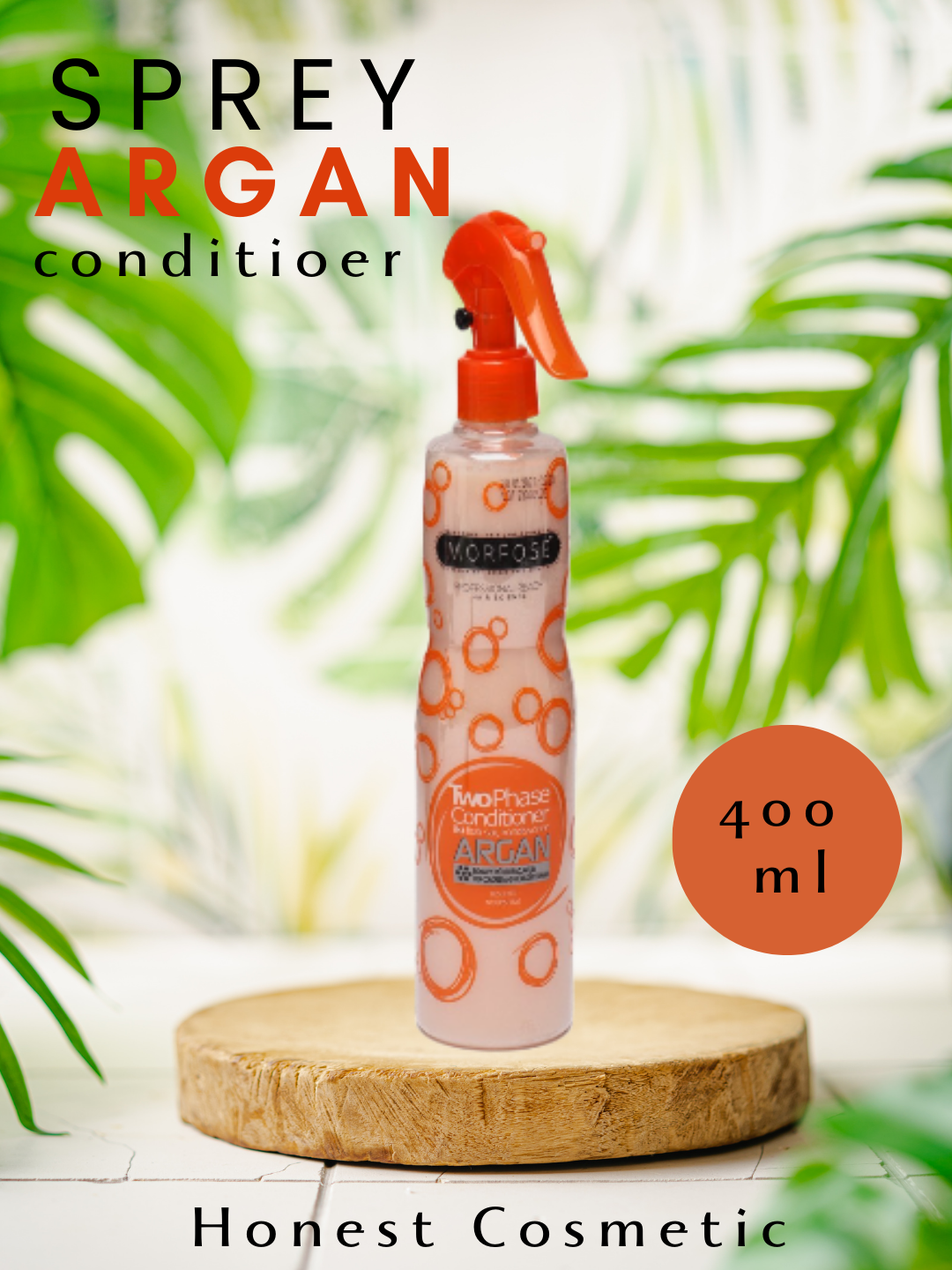 Спрей-кондиционер Morphose ARGAN, для всех типов, термозащита, 400 мл