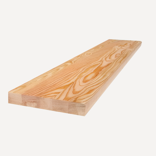 Изображение товара Ступень для лестницы WILD WOOD из лиственницы, цельноламельный, 1800х300х20мм, светло-коричневый