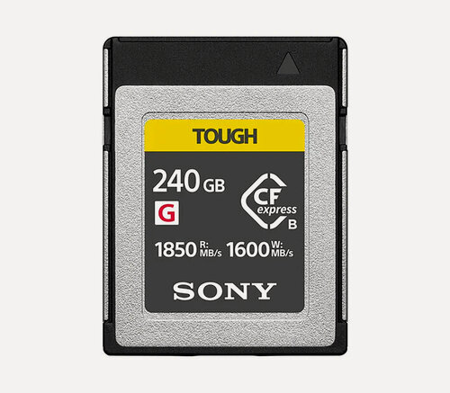 Изображение товара Карта памяти Sony CFexpress Type B 240GB Tough, скорость записи/чтения 1600/1850 MB/s