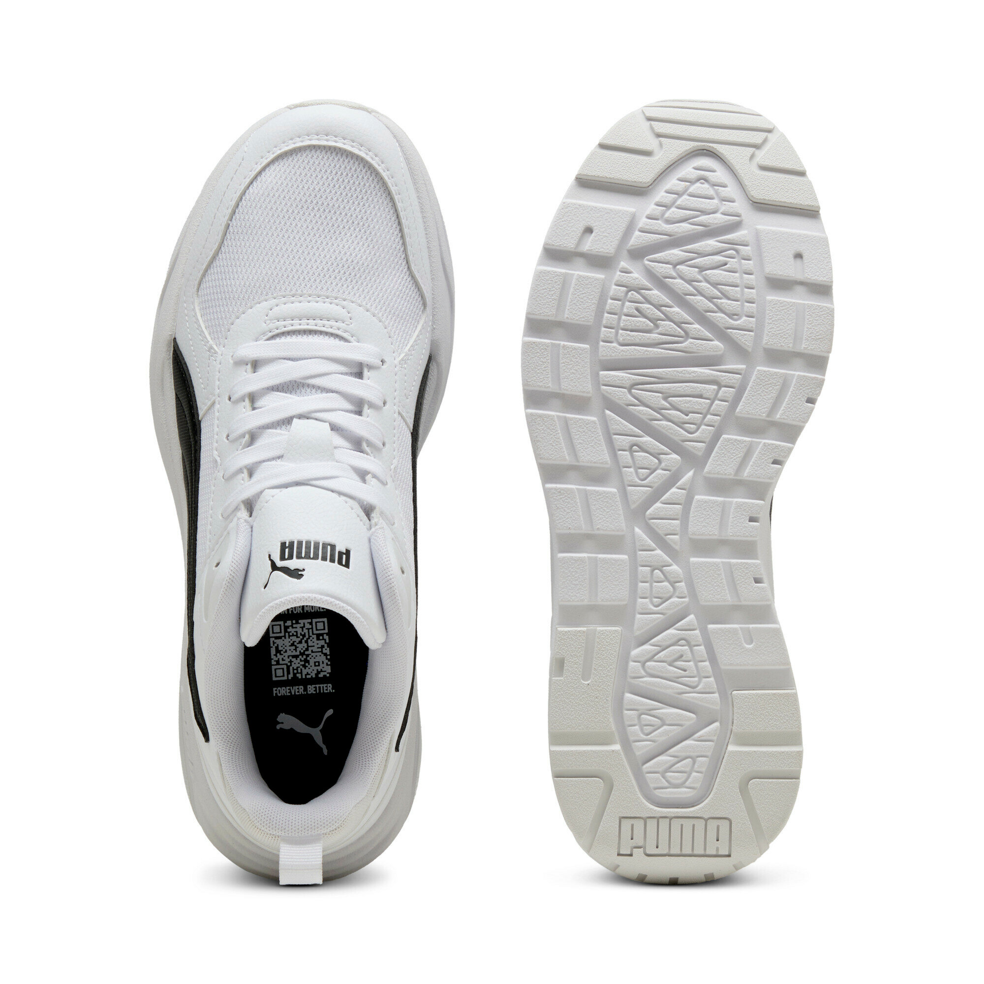 Кроссовки PUMA Trinity 2 LT, размер 8.5 UK, белый/черный — фото 1