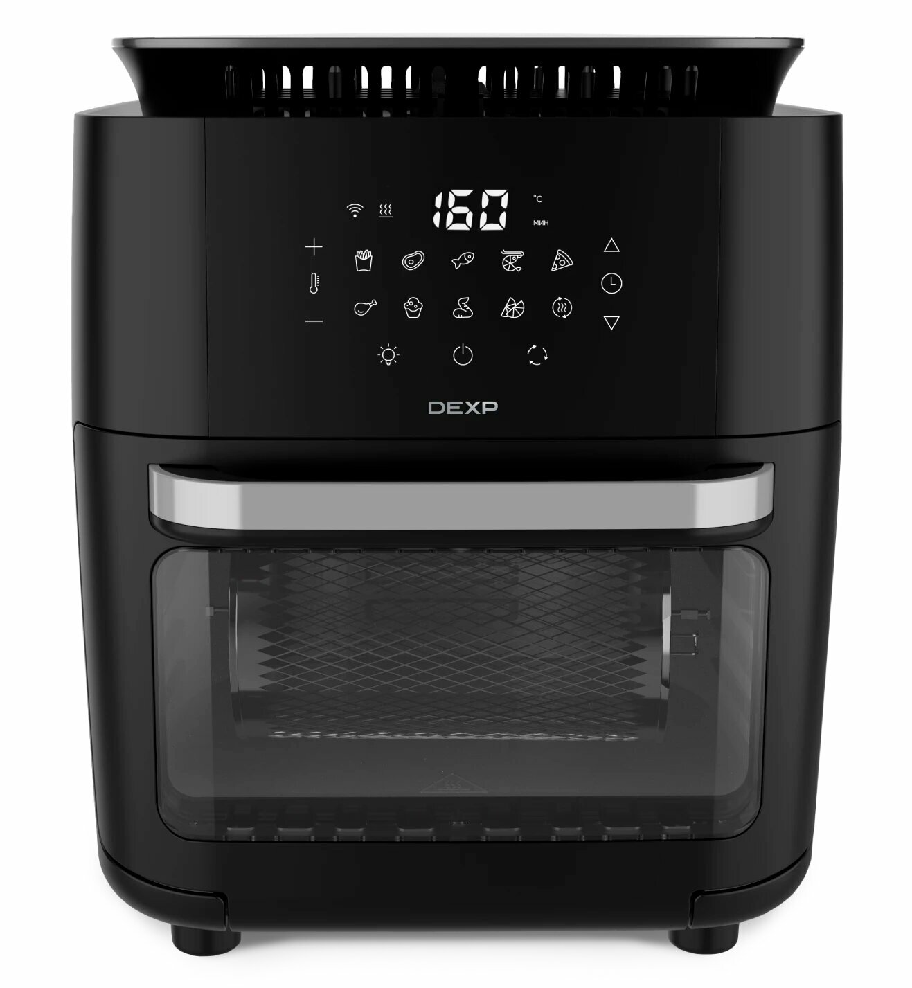 Аэрогриль DEXP FryFree DAF-1810, мощность 1800 Вт, функция FryFree