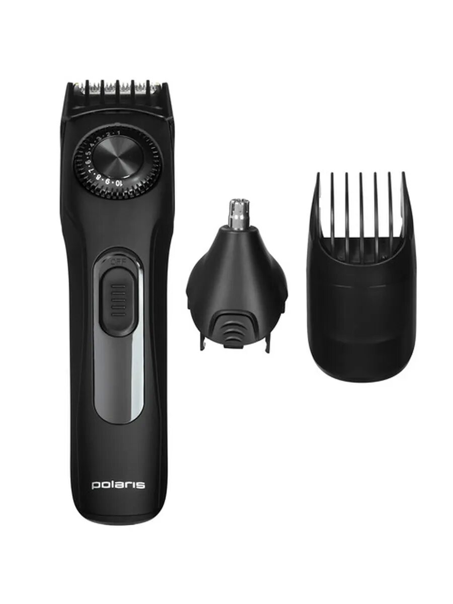 Триммер Polaris PHC 2250, 3 насадки, с дисплеем