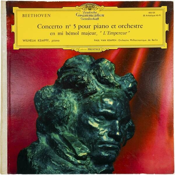 Винтажная виниловая пластинка BEETHOVEN - CONCERTO № 5 POUR PIANO ET ORCHESTRE EN MI BEMOL MAJEUR, “L’EMPEREUR” (WILHELM KEMPFF)