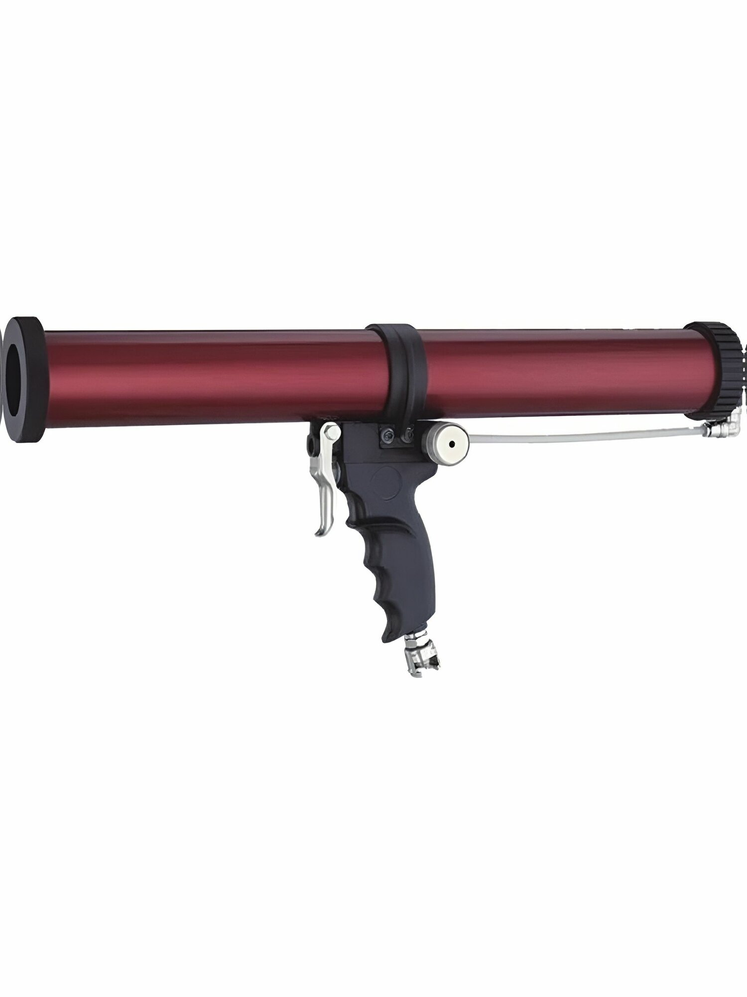 Пистолет для герметика ANI AH096506, пневматический, с регулятором, бордовый