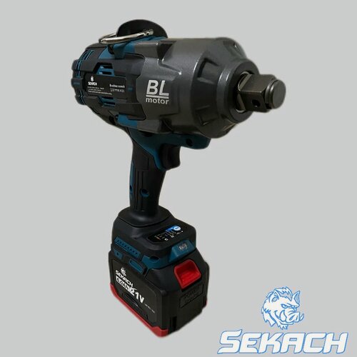 Изображение товара Аккумуляторный гайковерт бесщеточный ударный SEKACH 2000Hm, 6 Ач