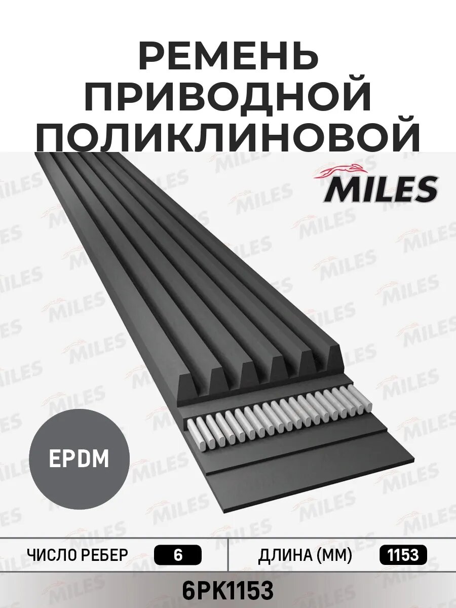 Ремень поликлиновой 6PK1153