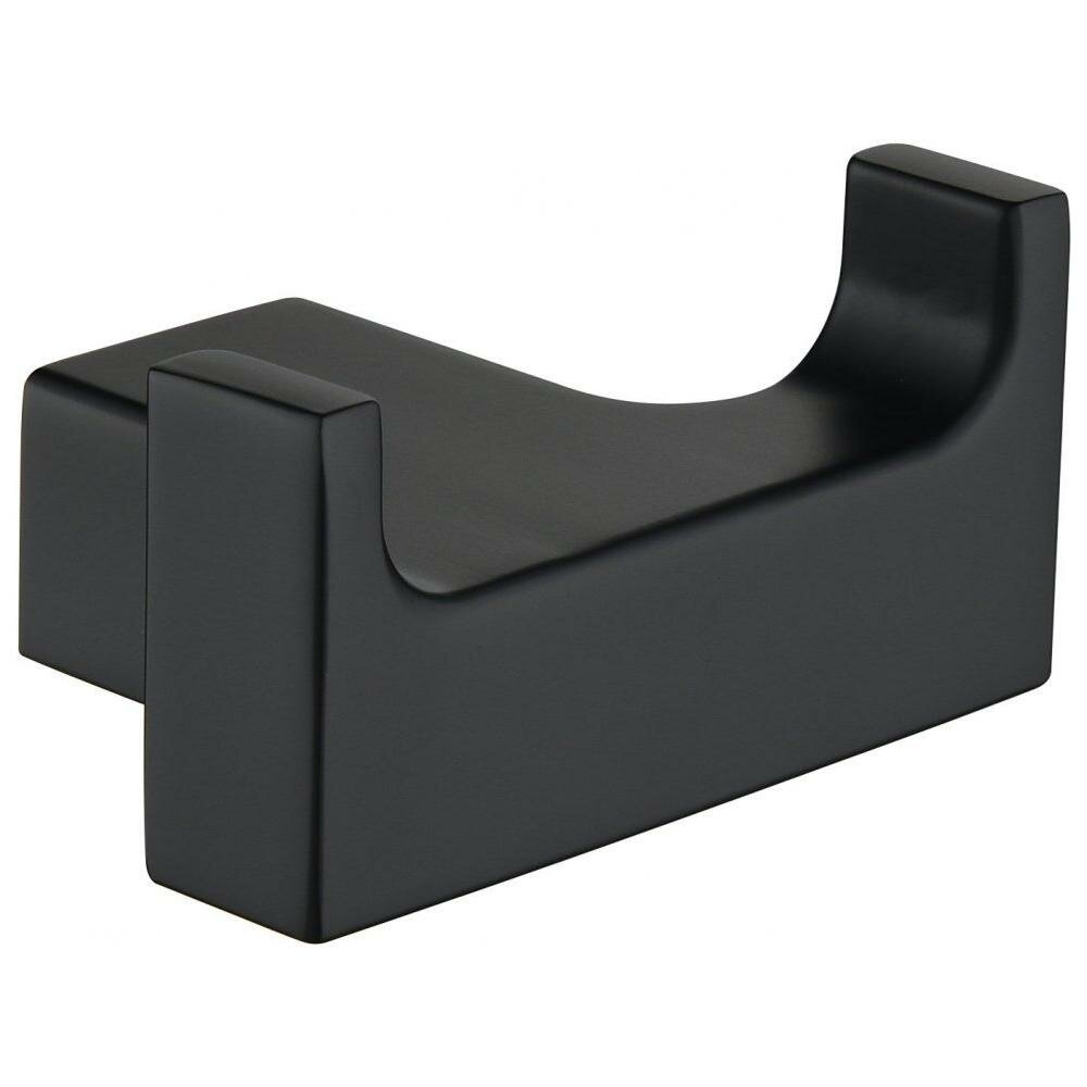 Крючок Grocenberg AC0018BL двойной, для ванны, черный матовый