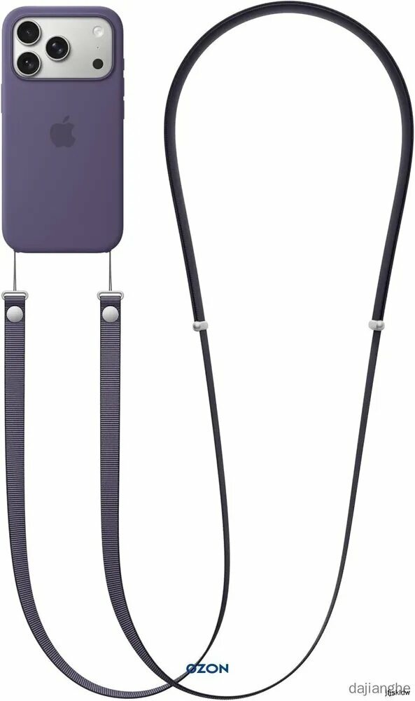 Ремень-браслет Apple Crossbody Strap для ношения iPhone через плечо совместим с чехлами Apple , В комплект поставки не входит чехол для мобильного телефона