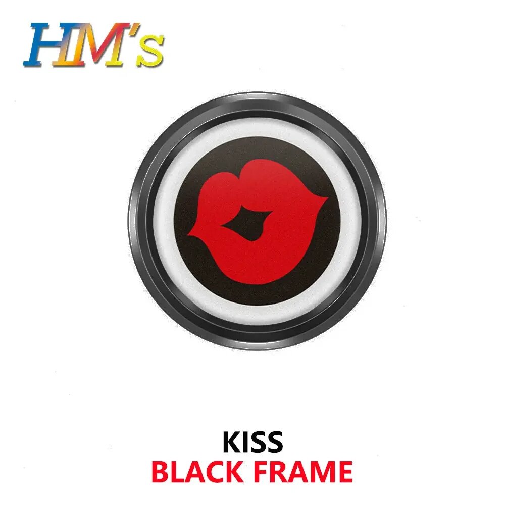 Эмблема "Kiss Black Lip" на решетку автомобиля