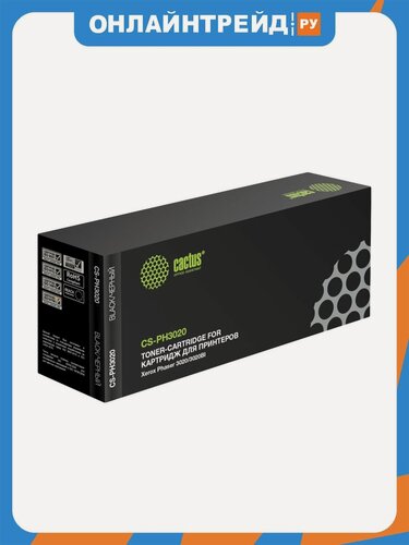 Изображение товара Тонер Картридж Cactus CS-CS-PH3020 106R02773 черный (1500стр.) для Xerox Phaser 3020/3020BI