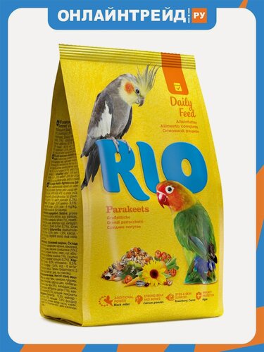 Изображение товара Корм Rio для средних попугаев. Основной рацион, 1 кг