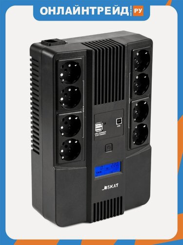 Изображение товара Источник бесперебойного питания Бастион SKAT-UPS 800-AID-IN-1x9-8