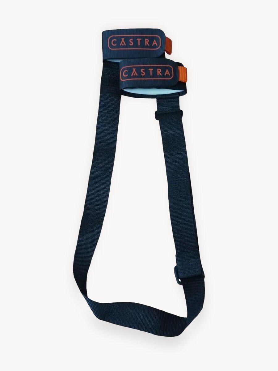 Связки для беговых и горных лыж Castra, с регулируемым ремешком, 2 шт./уп, чёрные