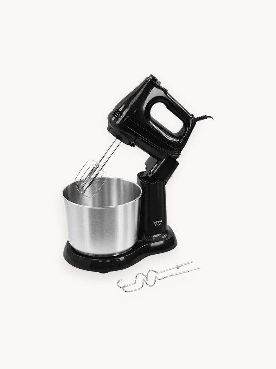 Миксер кухонный стационарный STINGRAY ST-MX2015B черный жемчуг с чашей