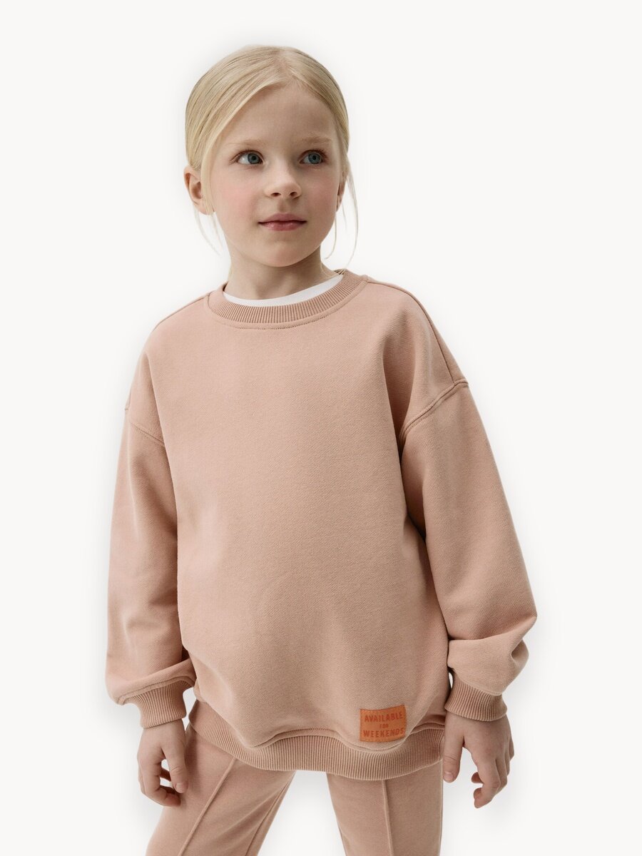 Свитшот Sela, размер 116, цвет пудры