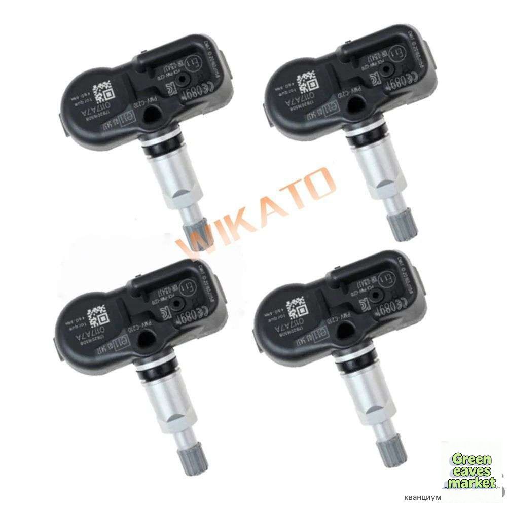 Датчик давления в шинах 4 штуки 42607-42021 / PMV-C210 для TOYOTA Avensis Auris RAV4 Yaris Verso 4260702021 TPMS 433 МГц