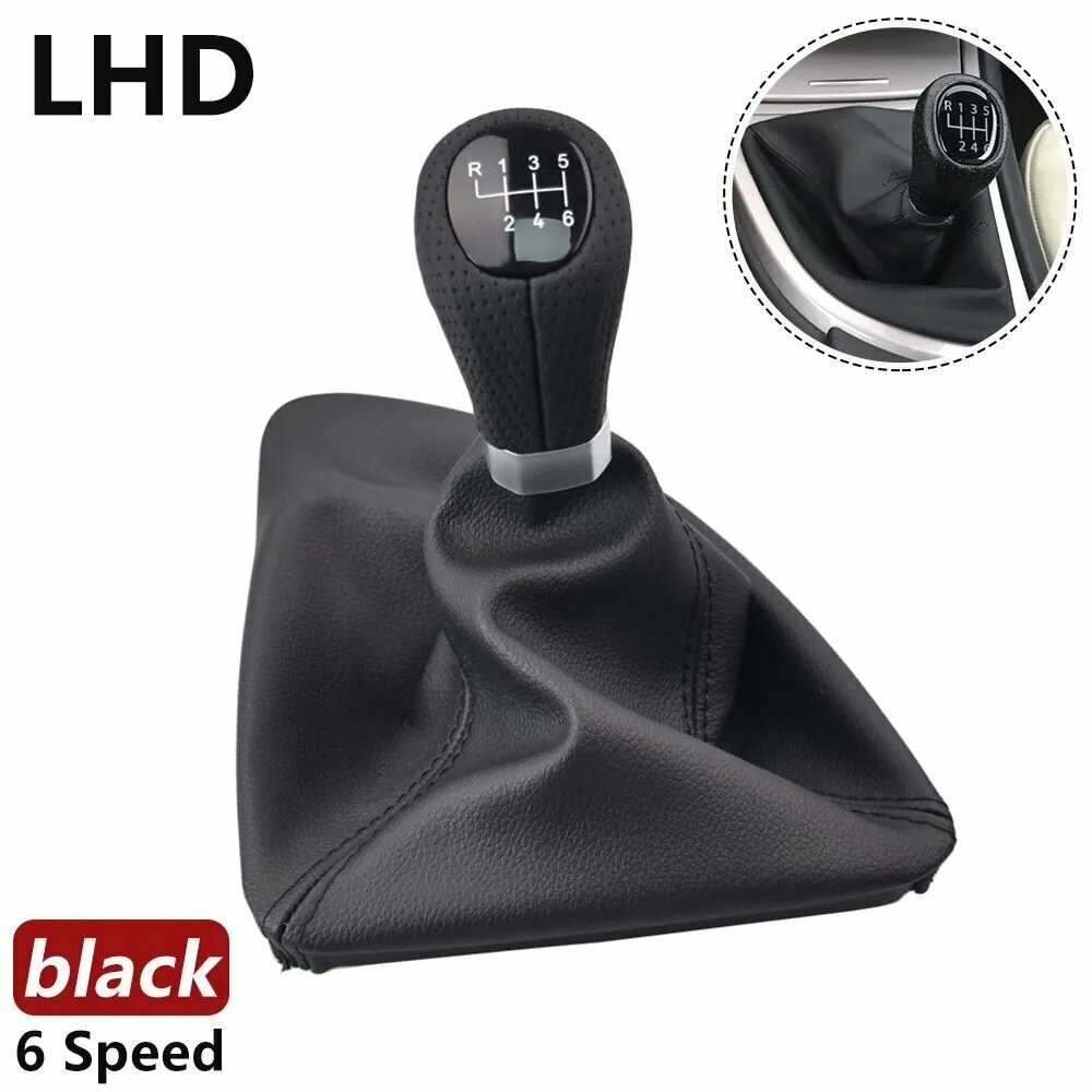 Для BMW 1 серии E81 E87 E87Lci E88 E82 LHD 6 скоростей кожаный чехол ручки переключения передач
