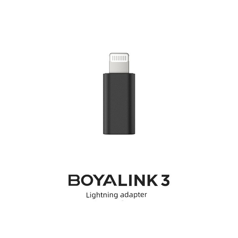 Беспроводной микрофон BOYALINK 3/BOYAMIC 2: передатчик, приемник, адаптер, кабель, аксессуары Адаптер BOYALINK3