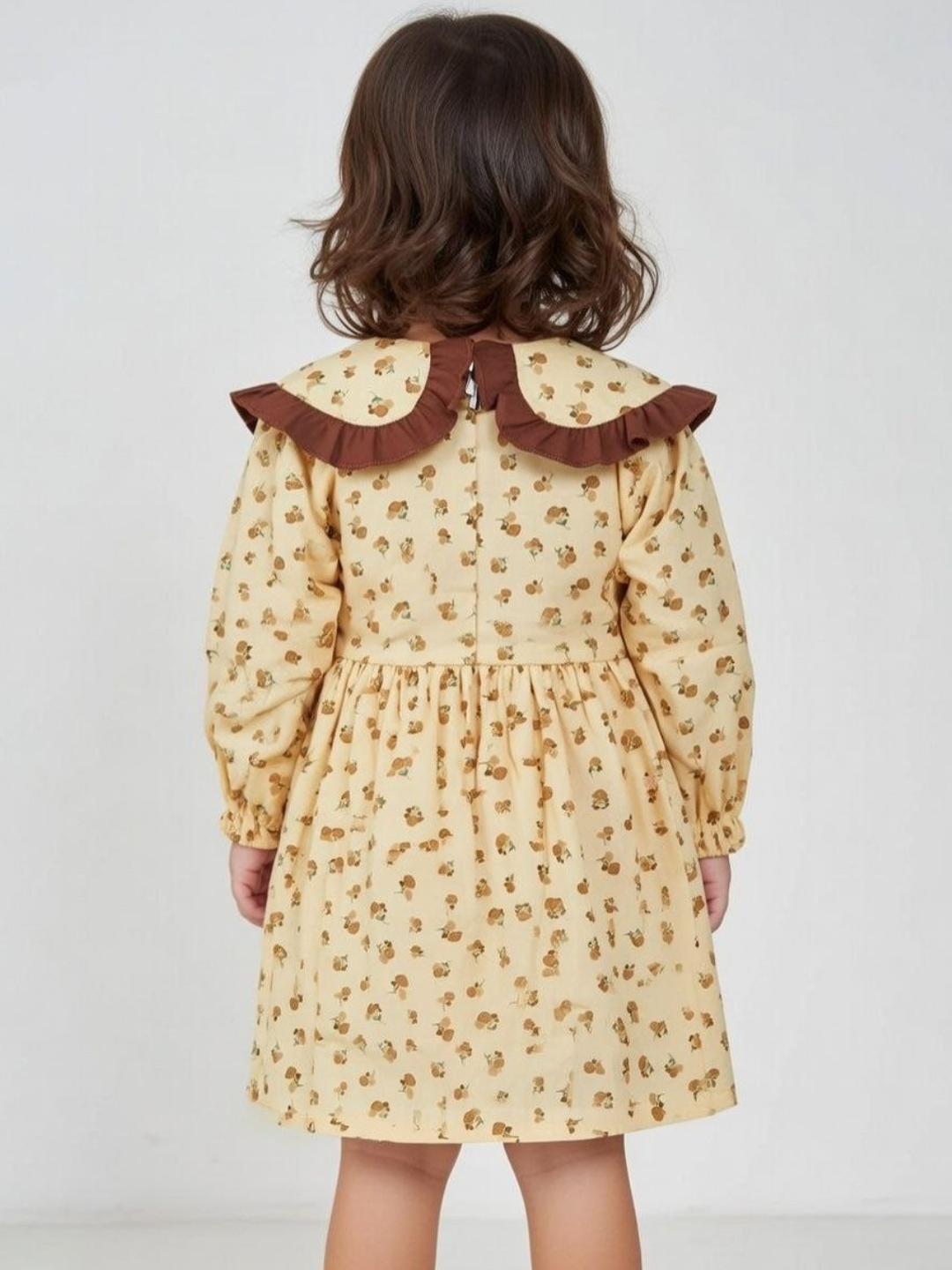 Платье, размер 80, бежевый/коричневый — фото 1