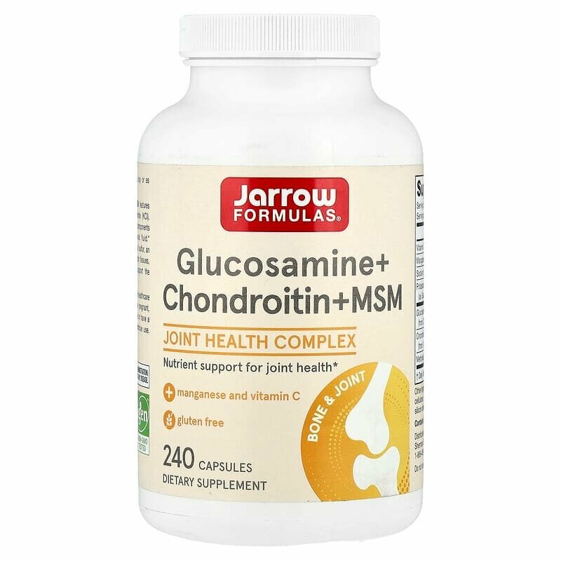 Glucosamine Chondroitin MSM Jarrow N240 – для суставов, хрящей и соединительной ткани