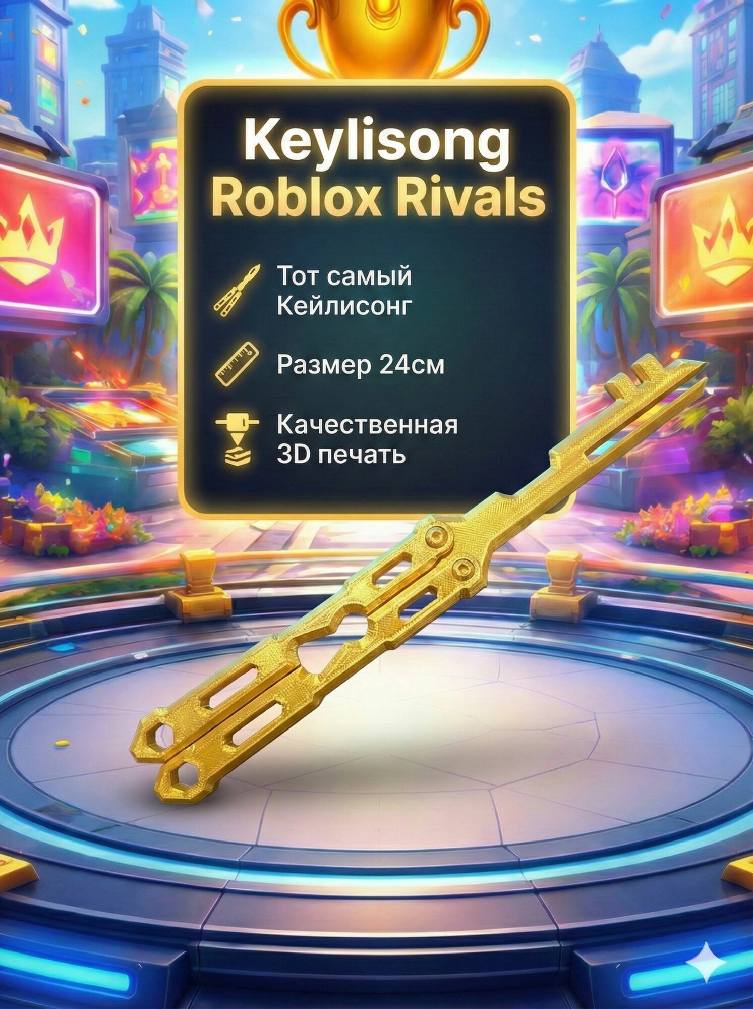 Кейлисонг Keylisong Roblox Rivals коллекционный 24см