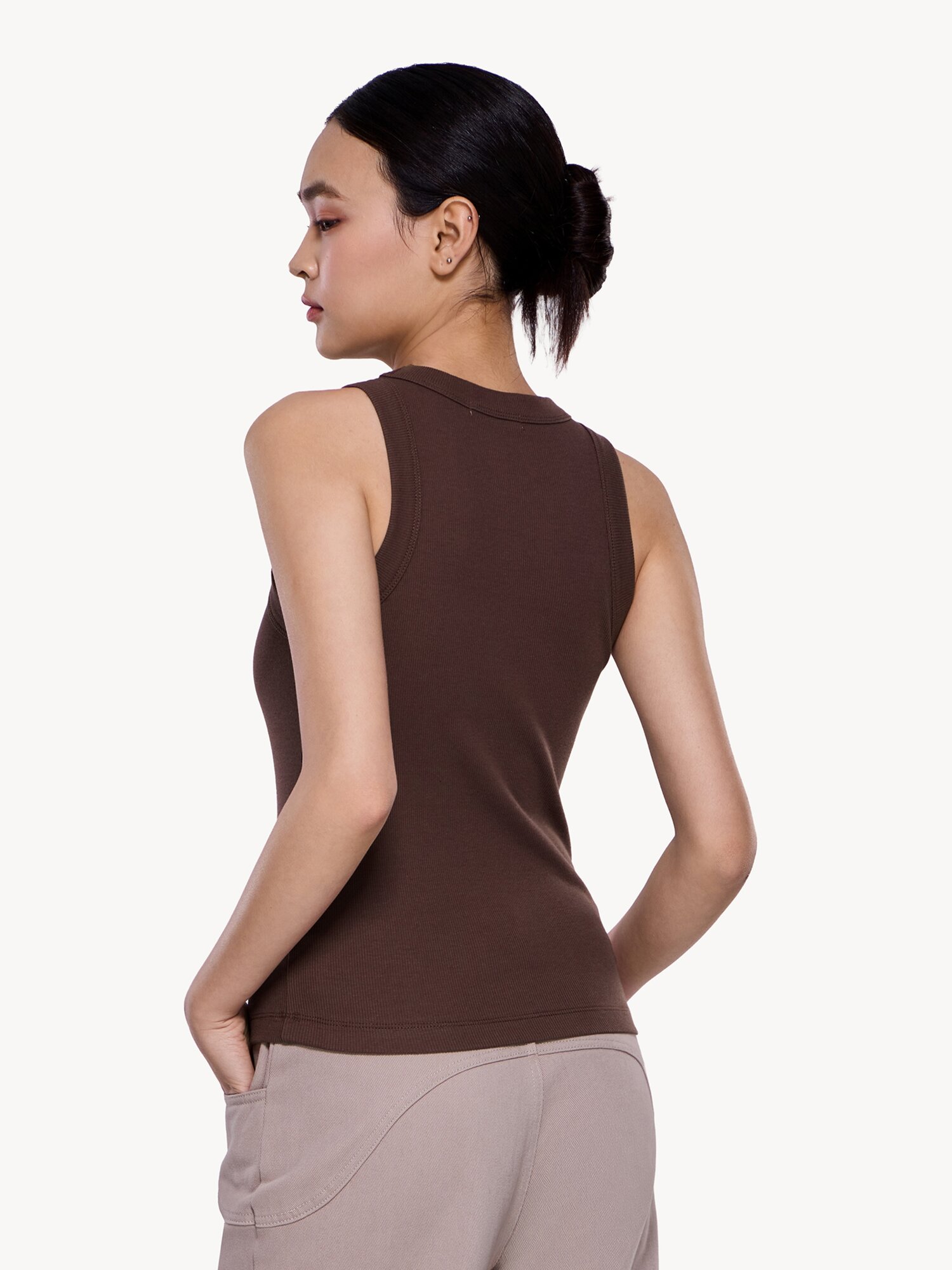 Майка MUTED BASIC, размер S, коричневый — фото 1