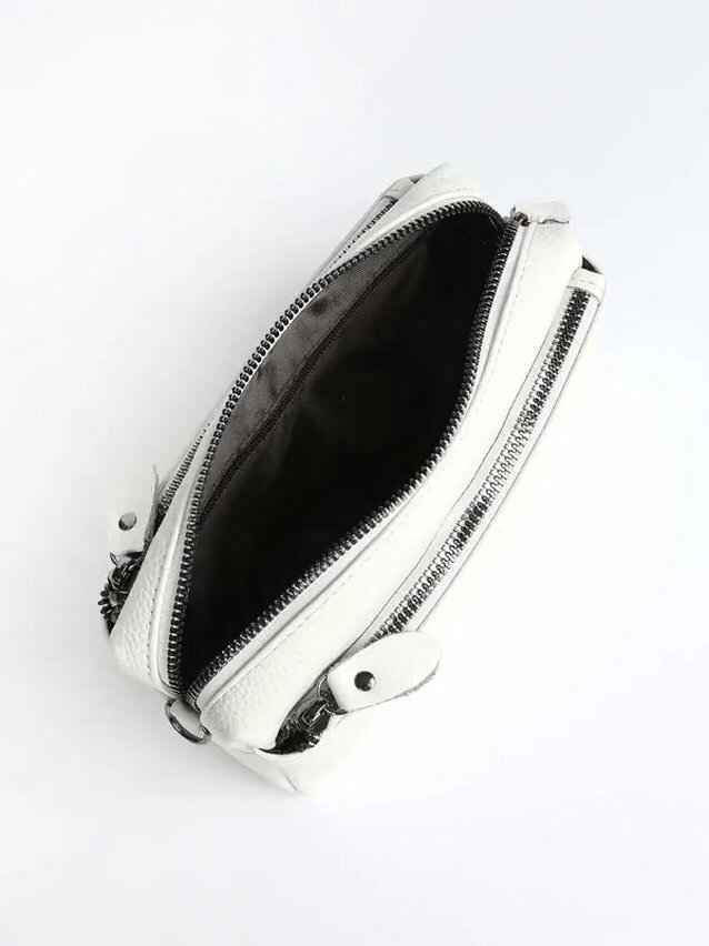 Сумка кросс-боди TERVOLINA, фактура зернистая, бежевый — фото 1