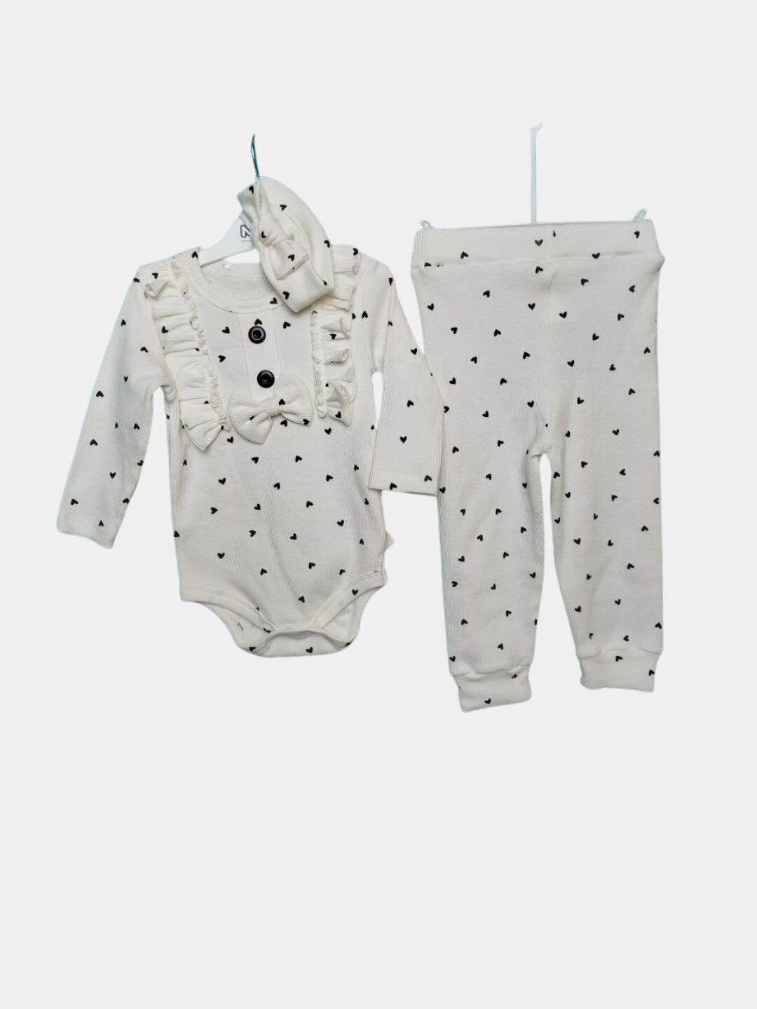 Боди, комплект из 2 шт., размер 62, белый — фото 1