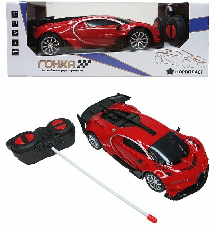 Машинка Нордпласт гоночная, радиоуправляемая, масштаб 1:20, фары светятся