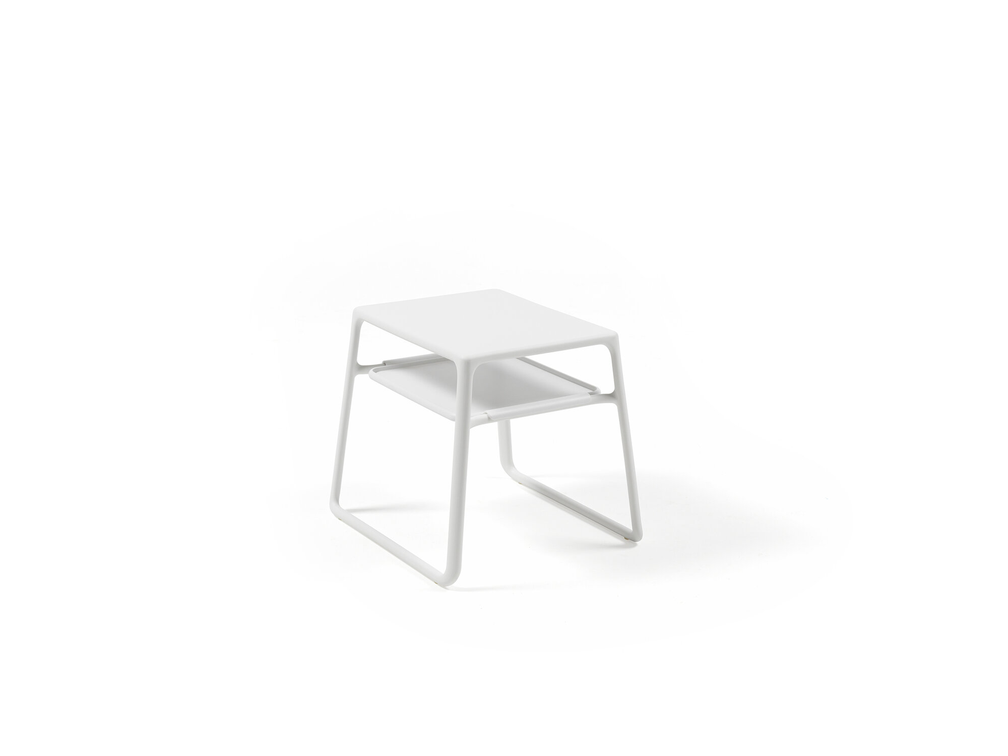 Столик для шезлонга NARDI POP (ПОП), пластиковый, цвет белый, для улицы