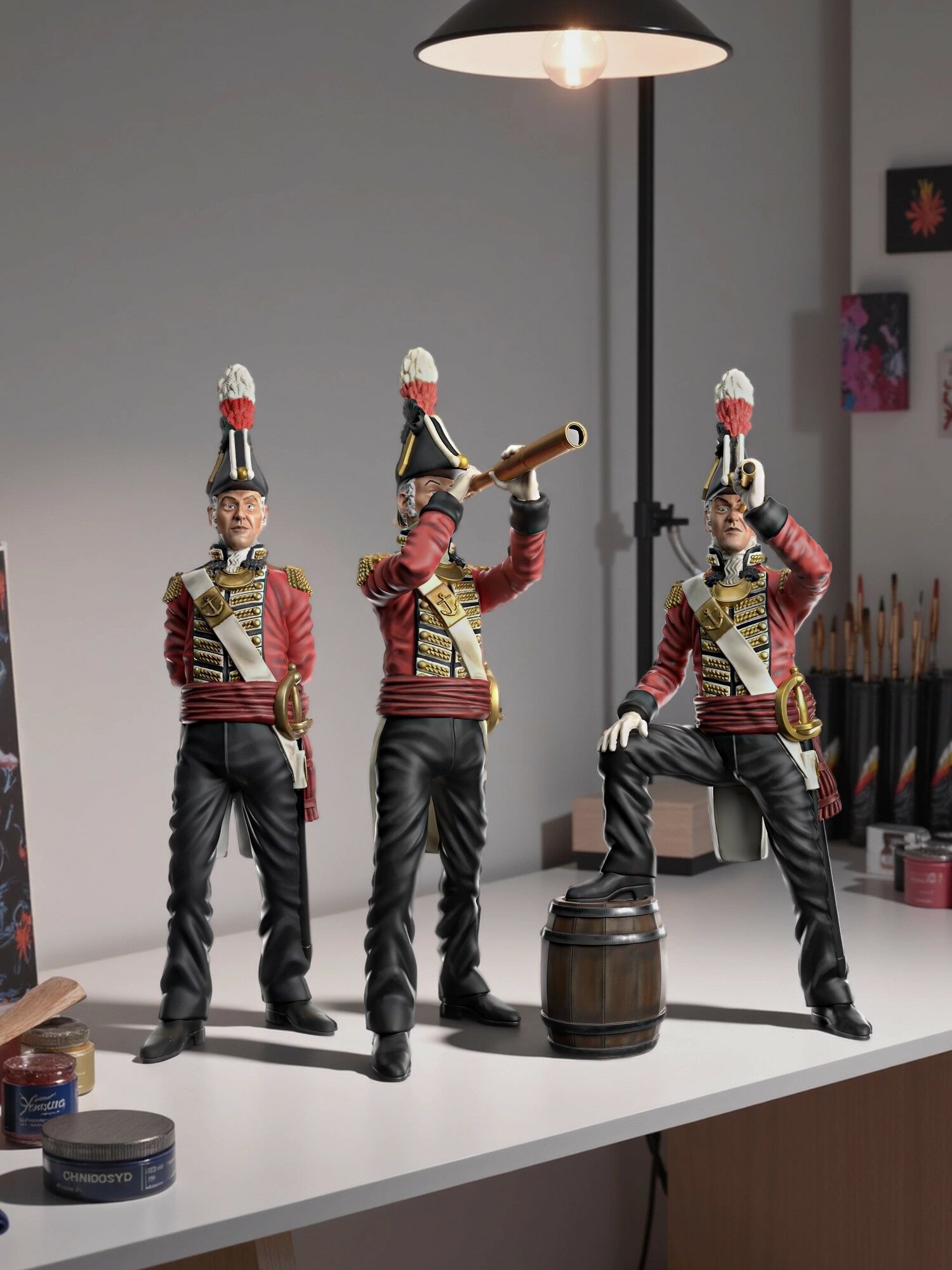 Офицеры ВМФ Англии. XVII-XVIII век. Масштаб 1:100 — фото 1