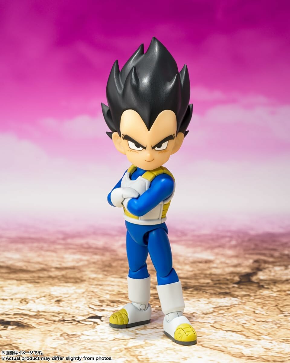 S.H.Figuarts Vegeta (Mini) Dragon Ball DAIMA, 7 см, сменные лица/руки, артикуляция