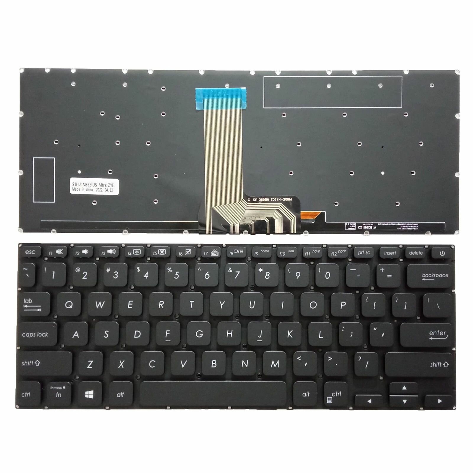 Новая клавиатура для Asus Vivobook 14 X412 X412F X412FA X412U X412UA X412UB (американский стандарт). клавиатура ноутбука