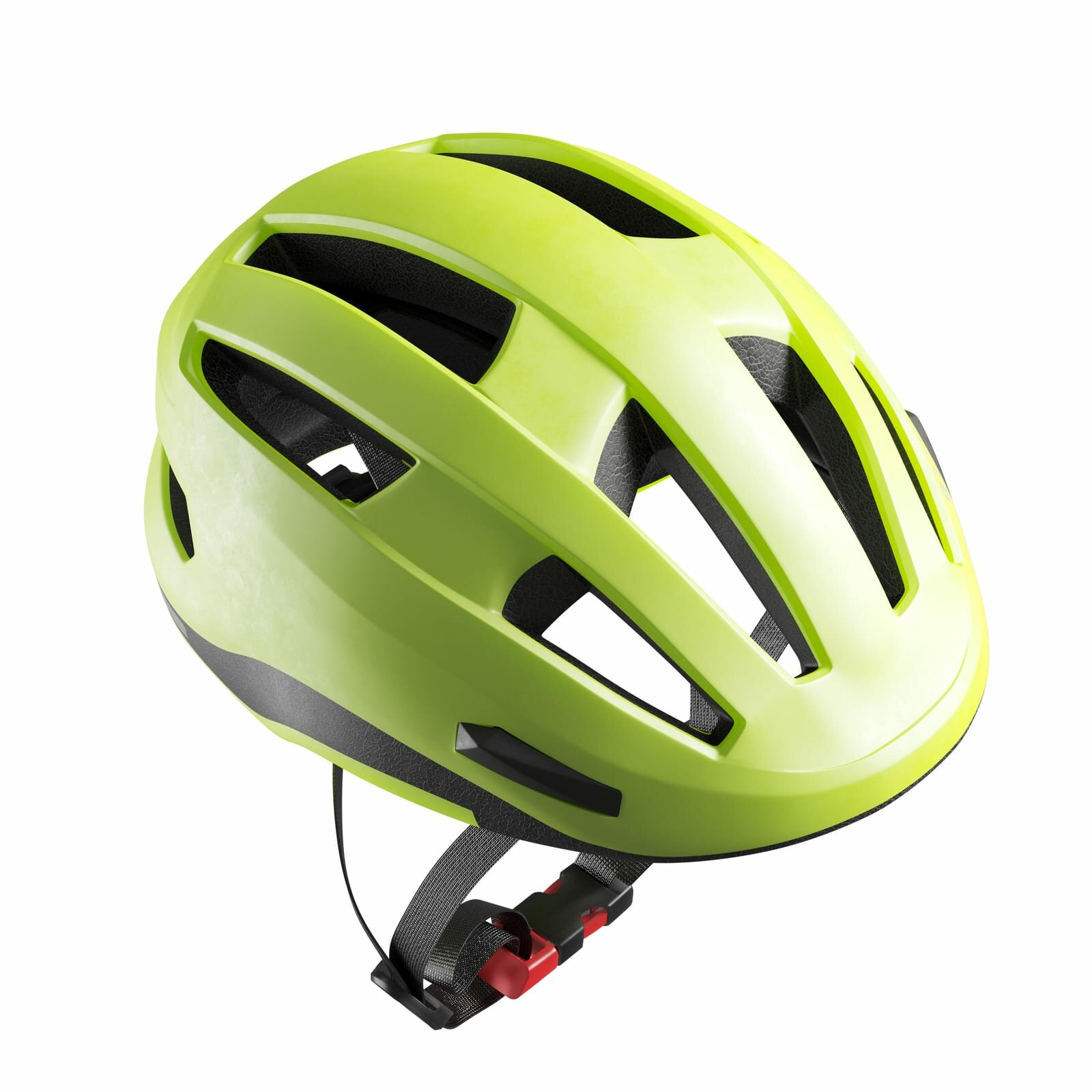 DECATHLON шлем защитный decathlon btwin городской 500, лимонно-желтый флуоресцентный, 53-57 см