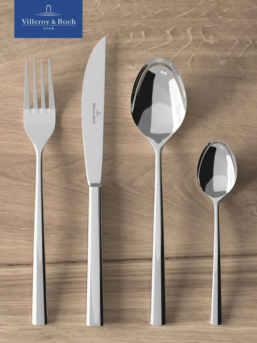 Набор столовых приборов на 1 персону, 4 предмета, Piemont, Villeroy & Boch, Нержавеющая сталь