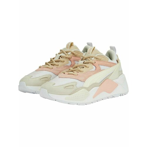 фото Кроссовки puma rs-x efekt prm u, полнота f (eu)/ на среднюю стопу, размер 5 uk, бежевый/розовый