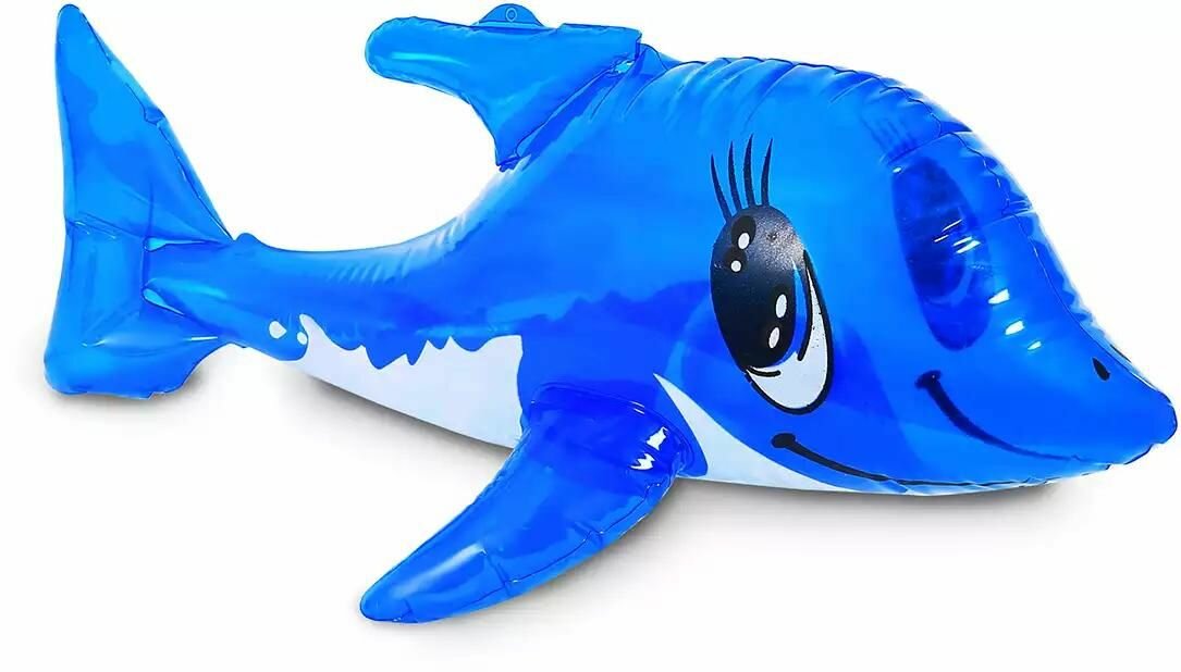 Надувная игрушка КНР "Китенок", винил, синяя, от 3 лет