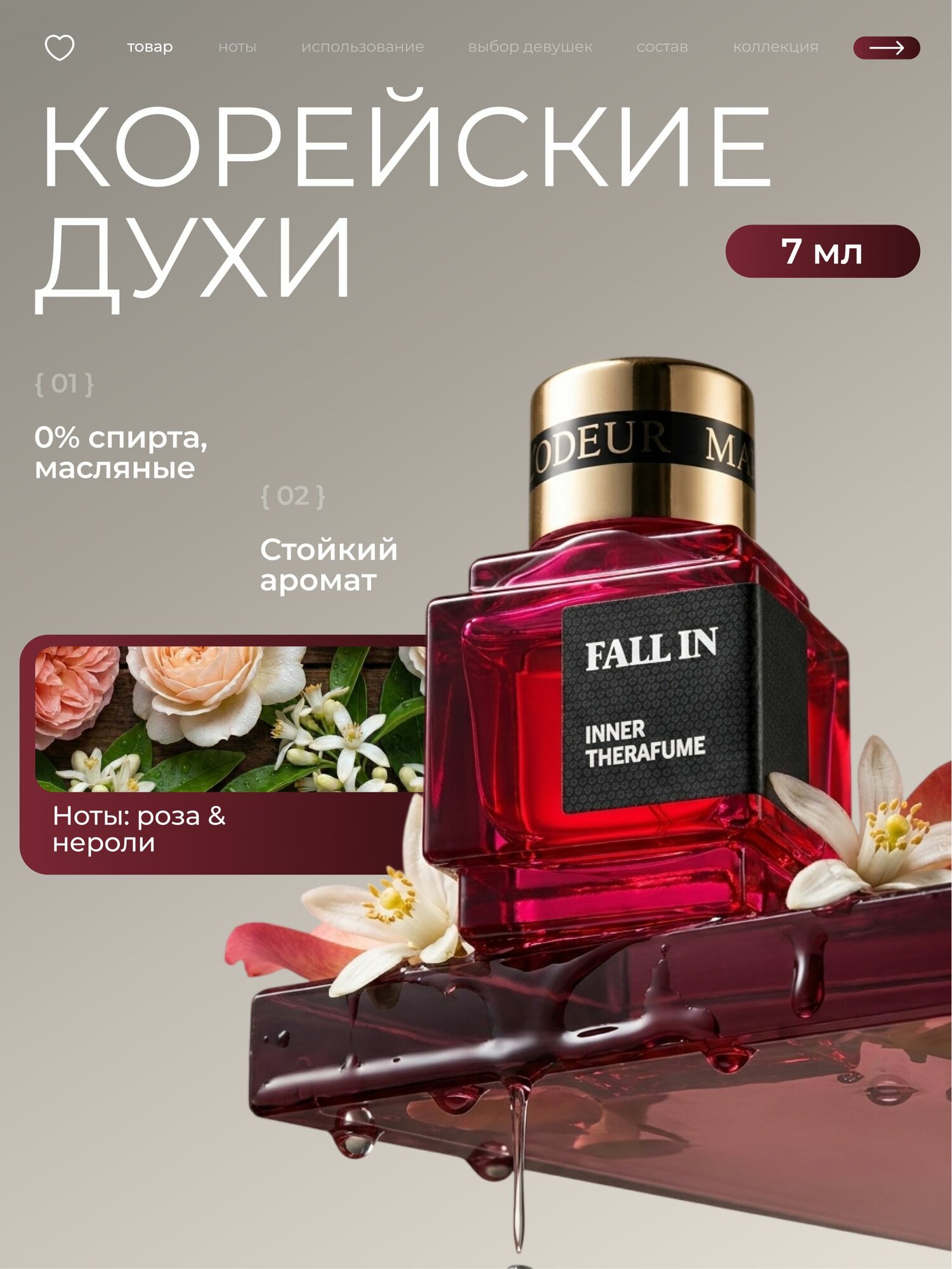 MAY L'ODEUR Духи FALL IN 7.5 мл
