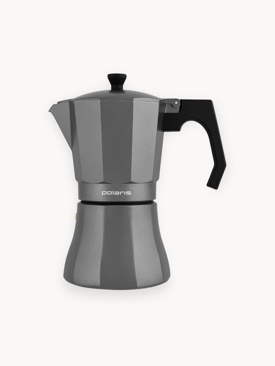 Гейзерная кофеварка Polaris Graphit-9С для всех типов плит, 500 мл